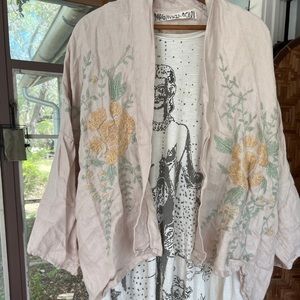 MAGNOLIA PEARL HAND EMBROIDERED KAFTAN